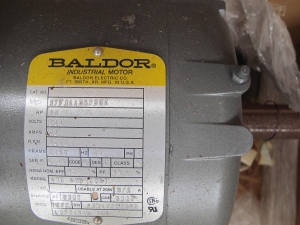 MOTOR, ELECTRIC TYPE, 10 HORSEPOWER, 230VAC ELEC RATING, 3450 RPM, 215T FRAME, TEFC ENCLOSURE, 1.0 SERVICE FACTOR. MOTOR TO BE MODIFIED WITH CLASS H INSULATION. DO NOT SUBSTITUTE, PART # L3711T (W-44) LOADING & HANDLING FEE $15-